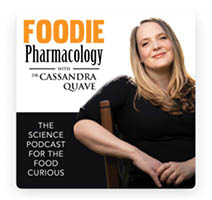 Photo of Cassandra Quave for the Foodie Pharmacology podcast promo