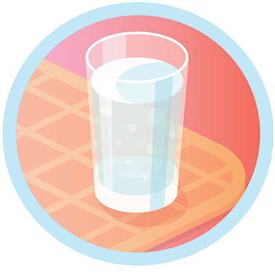 illustration of water bottle