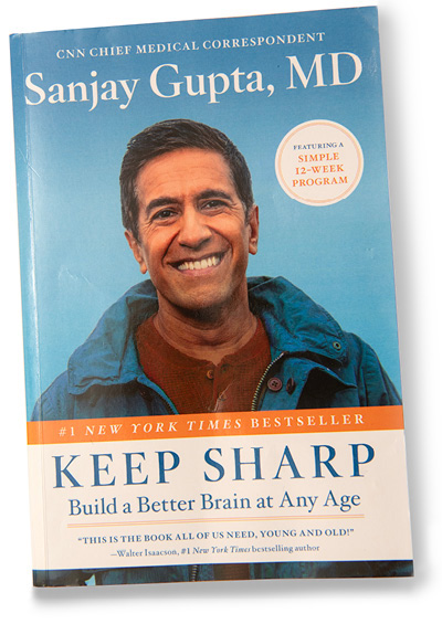 cover of Sanjay's book with him on the cover