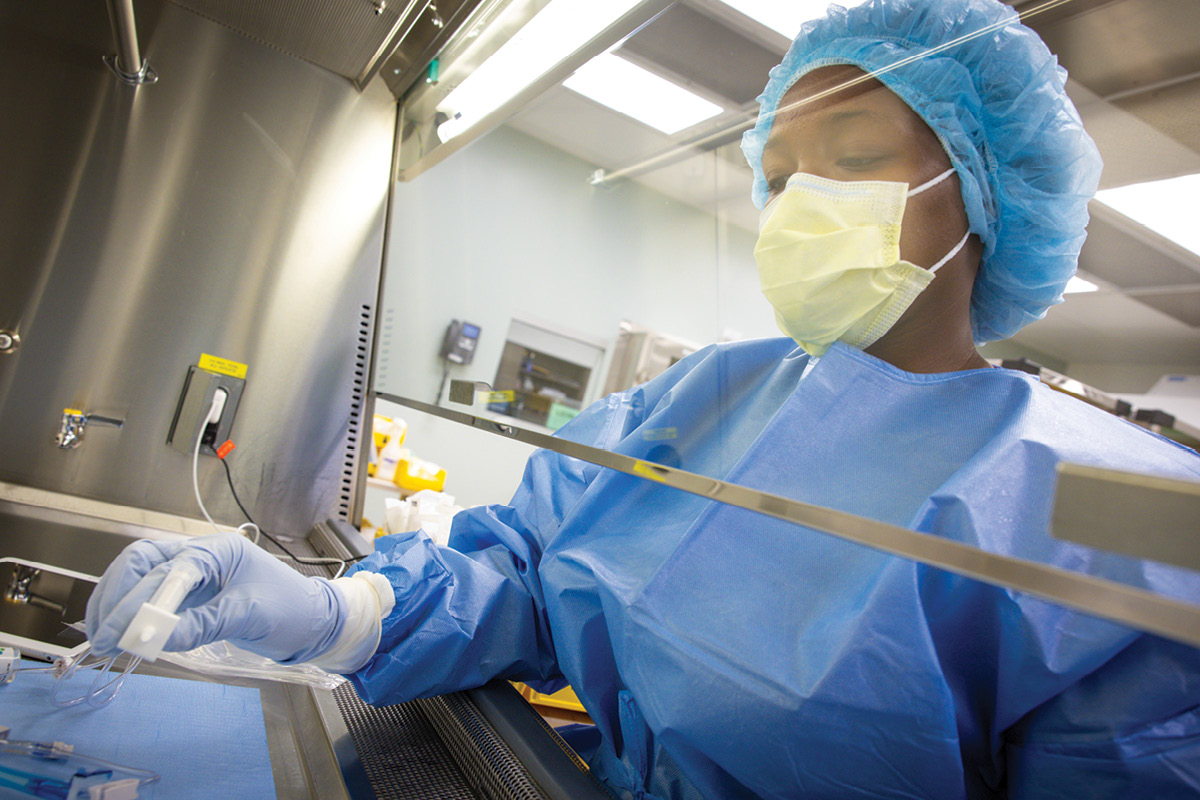 woman in scrubs